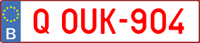 Trailer License Plate